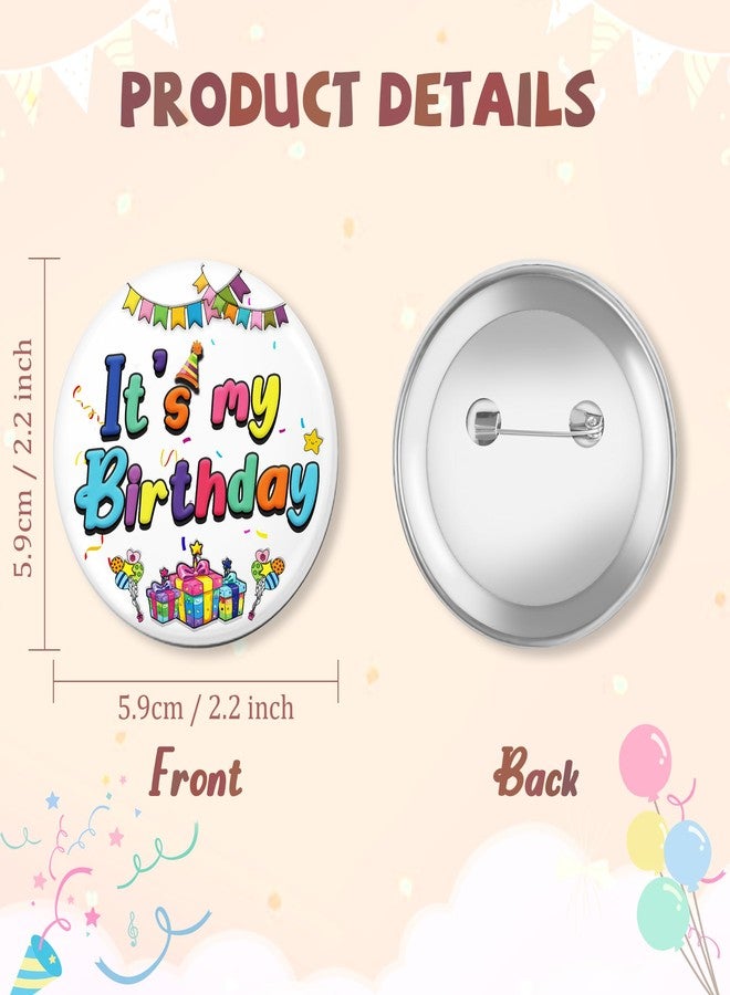 DAYANEY Happy Birthday Pin for Girls Boys, Its My Birthday Pin Birthday Brooch as Birthday Button Birthday Badge Accessories for Women Party Decorations Supplies - Image 3